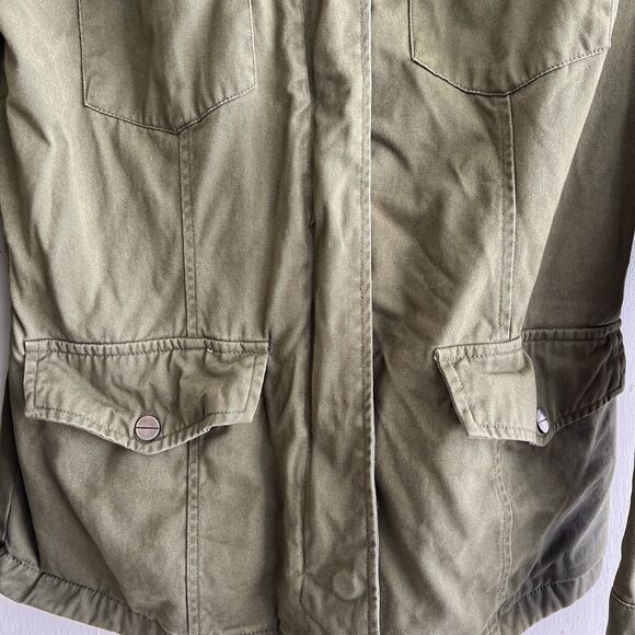 Womans Ashley By 26 International Utility Collection Green Medium Utility Jacket - Picture 3 of 5